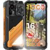 HOTWAV Hyper 8 E Rugged Smartphone Android 16 Indestructible Phone | 16GB+128GB/1TB TF Rugged Mobile Phone, 15100mAh 6.75 HD+ 48MP+16MP, Gemini AI, NFC/Face ID/OTG/GPS/Dual SIM 4G