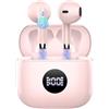 zakotu 2026 Cuffie Bluetooth 5.4, 40 Ore Cuffie In Ear Cancellazione Rumore ENC e 4 HD Mics, Auricolari Bluetooth con 3D Bass Stereo, HiFi Cuffiette LED Display