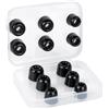 keephifi KBEAR KF02 - Auricolari in memory foam, lavabili, isolamento acustico di alta qualità, ricambio per cuffie in-ear, nano-rivestimento antiossidante, dimensioni 4,9 mm (6 paia/12 confezioni, S/M/L)