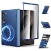 Eastcoo Custodia magnetica per Samsung Galaxy Z Fold 8, compatibile con Mag-Safe, protezione cerniera centrale, supporto ad anello girevole a 360° con pellicola protettiva integrata in materiale PC per Galaxy