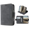Cracedily Cover per iPhone Duo Case, Custodia Cover Pelle Premium Portafoglio con Porta Carte Magnetica Supporto Protezione Flip Case Custodia per Apple iPhone Duo, Nero