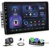 KUNFINE Octa Core 4G+64G CarPlay Android Auto 2 Din Headunit Tablet 10 IPS Touch Screen Display Autoradio FM Radio Auto Navigatore stereo Pad Multimedia Player GPS BT WiFi