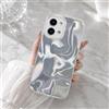BEENTRYS Cover Glitter per Xiaomi Redmi Note 13 Pro 4G / POCO M6 Pro 4G,Design Lucido a Onde Sottile Bumper TPU Trasparente PC Rigido Antiurto Fotocamera Protettiva Custodia per Cellulare-Argento1