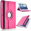 TechDealsUK Custodia in pelle, con supporto rotante a 360° per Samsung Galaxy Tab 4 10.1 T530, T535 rosa rosa