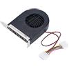 ASHATA Ventola di raffreddamento, Mini sistema Slot PCI Ventilatore CPU Custodia Ventola di raffreddamento CC Nuovi ventilatori di raffreddamento PCI per computer, Connettore di alimentazione 4P grand