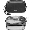 tomtoc Organizer Borsa Accessori Viaggio, Borsa Organizer Cavi, Tech Pouch | Borsa Porta Cavi da Viaggio a Doppio Strato per Powerbank, Caricatore, Cuffie, Adattatore, Mouse, Hard Disk, Pen Drive USB