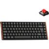 Keychron K3 Ultra 8K Tastiera Meccanica Wireless 75% Low-Profile ITA QWERTY | 2,4 GHz/Bluetooth 5.2/USB-C, ZMK/Launcher, Telaio in Alluminio e Legno, Interruttore Rosso Hot-Swap, RGB, per Mac, Win, Linux