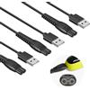 Ermorgen 3 Pezzi Caricabatterie Compatibile con I Rasoi Elettrici Philips | Philips OneBlade Norelco QP2724, PQ888, PQ889 Cavo di Ricarica 5 V [Compatibile Solo con Modelli 5 V]