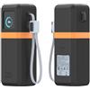 Generic Custodia protettiva in silicone per UGREEN Nexode Pro 25000 mAh 200 W PB728, fori rinforzati per cordino e finestra per display intelligente, custodia da viaggio antiurto per accessori Power Bank