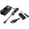 TECNONEW Alimentatore USB-C 100W per Laptop | Compatibile con MacBook Pro Air M1 M2 M3 Dell HP Lenovo Asus | Power Delivery 20V/5A | Caricatore USB C Universale con Cavo | Spina EU