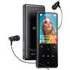 PINHUI 64GB Lettore MP3 Bluetooth 5.3, altoparlante integrato, schermo 2,4 pollici | Con radio FM, registratore, telaio centrale in metallo, tasti a sfioramento, compatibile con schede di memoria fino a 128 GB