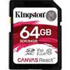 Kingston SDR/64GB Schede SD, Nero