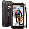 Ulefone Armor RugKing 2 Pro Rugged Smartphone Android 16, 10GB+128GB/TF 2TB Telefono Indistruttibile, 5.45 HD+ 90Hz, 13MP+5MP, 4550mAh, Telefono impermeabile IP68/IP69K, 4G Dual SIM/ WiFi/NFC/OTG/GPS, Arancione