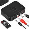 Senprity Adattatore Ricevitore Bluetooth 6.0 AUX | con jack da 3,5 mm e interfaccia RCA, con telecomando, per apparecchiature hi-fi, sistemi audio per auto e amplificatori