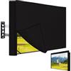 Easy-Going Copertura per TV a schermo piatto da 40 a 43 pollici, impermeabile e resistente alle intemperie, per TV a schermo piatto, colore: nero
