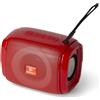 SinergiaFD Altoparlante Bluetooth Portatile con Microfono Integrato - Cassa Bluetooth 5W Ricaricabile, Vivavoce, Radio FM, TF Card e USB - Speaker Wireless per Casa, Viaggi e Outdoor (Rosso)