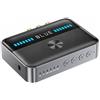 PORFOYO Ricevitore Bluetooth 5.3, adattatore Bluetooth stereo con controllo del volume multipunto, ricevitore Bluetooth 2 in 1, adattatore audio Bluetooth HiFi per TV Auto