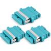 1aTTack.de 3 connettori Keystone in fibra ottica OM3 (UPC o PC) SC Duplex femmina a SC Duplex femmina multimodale Aqua
