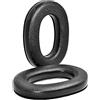 INF Cuscinetti auricolari in pelle proteica, compatibili con 3M WorkTunes, memory foam, nero, 10,3 cm x 7,8 cm x 1,6 cm, confezione da 2