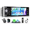 Rimoody Senza Fili Carplay Autoradio 1 Din con Android Auto FM/AM/RDS Radio Bluetooth 5,1 Pollici Touchscreen Autoradio con Mirror Link Bluetooth Vivavoce USB/AUX/TF Controllo al Volante Telecamera Posteriore