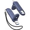 ORICO Chiavetta USB C 256 GB,150MB/s,Dual Drive USB C e A,Indaco | USB 3.2 Gen 1, Plug & Play, Metallo, Design Raffinato, Compatibile con MacBook Neo, iPhone 15/16/17, Android, Tablet e PC