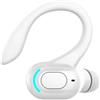 PureBowlic Auricolari wireless 5.1 per ganci auricolari sicuri, cuffie con chip QCC3020, cuffie ergonomiche sportive per corsa e palestra, portata 9 m, accoppiamento automatico, nero (nero)