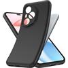 YESARMOR Nero Cover Silicone Morbido Custodia - per Honor 400 Pro, Anti Ingiallimento, Silicone morbido TPU, Custodia dal Assorbimento degli Urti