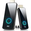 PWAYTEK Trasmettitore e Ricevitore HDMI Wireless PWAYTEK 4K, 50m, doppia banda 2.4G/5G, compatibile con PC, notebook, TV HD e proiettore, Plug & Play, senza app necessaria(Nero Gunmetal)