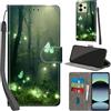 Haninsuze Cover per Xiaomi Redmi Note 14 4G, Farfalla | Pelle PU Portafoglio, Porta Carte, Magnetica, Libro, Antiurto Custodia