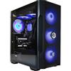 CYBERPOWERPC x MSI PBM Gaming PC - Intel Core i5 14400F, NVIDIA RTX 3050, 16GB RAM, 1TB NVMe SSD, 500W PSU, Wi-Fi, Windows 11, Forge M100R