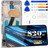 SRJTEK Incell - Schermo di ricambio per Samsung S20 5g per Samsung Galaxy S20 5g LCD Digitizer Kit di riparazione per Samsung SM-G981 Touch Screen Display di ricambio con telaio (grigio scuro, senza impronte
