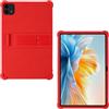 AKNICI Custodia Silicone per TECLAST T70PRO Tablet 14 Pollici, Protettiva Cover con Supporto Integrato, Rosso