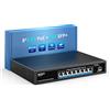 NICGIGA Switch 8 Porte 2.5G Non Gestito con 8×2.5Gb Base-T PoE+ (120W) + 10G SFP Uplink, Switch Ethernet IEEE802.3af/at, Supporto WiFi6 AP, NAS, Telecamere 4K PoE, NVR