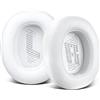 SOULWIT Cuscinetti Auricolari Ricambio per JBL E65 (E65BTNC)/Live 650 (650BTNC)/Live 660(660NC)/Live 770NC/Duet NC Over-Ear Cuffie, Padiglioni Cuffie con Pelle Morbida, Schiuma Antirumore