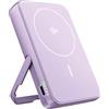 Fresh 'n Rebel Power Bank Magnetico Wireless 10000mAh - Compatibile con MagSafe - Qi2 - Ricarica Rapida 15W - Caricatore Portatile per iPhone 17/16/15/14/13/12 & Dispositivi Android Qi (Dreamy Lilac)
