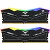 TEAMGROUP T-Force FF3D596G6800HC36DDC01 - Modulo di memoria RAM RAM DDR5 Ram Ram Delta RGB 96 GB (2 x 48 GB) 6800 MHz PC5-54400 CL36 per chipset serie 600 700 XMP 3.0 Ready nero