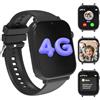 CATGIFF 4g Smartwatch Bambini con GPS Orologio Bambino 4-12 Anni Regalo | SOS chiamata Chat Vocale Contapassi Sveglia gioco-Smart watch ragazzi e ragazza Nero chiaro