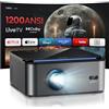 Eeenfy Proiettore 4K【Netflix Ufficiale/1200 ANSI】con Live TV, Dolby Audio, Autofocus/Keystone, Proiettore 4K Smart TV, Videoproiettore WiFi6 Bluetooth, <25ms, Eeenfy Ares A2 1080P Proiettori per Case/PS5/PC