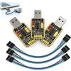 Vomtaric Adattatore da USB a TTL UART CH340G, convertitore seriale da 3,3 V 5 V commutabile con cavi, modulo RS232 a TTL compatibile ESP STM32, programmazione e comunicazione seriale PC