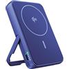 Fresh 'n Rebel Power Bank Magnetico Wireless 10000mAh - Compatibile con MagSafe - Qi2 - Ricarica Rapida 15W - Caricatore Portatile per iPhone 17/16/15/14/13/12 & Dispositivi Android Qi (True Blue)
