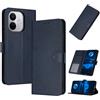 PanXCase Cover Libro per Xiaomi Redmi Note 17 Pro 5G | Custodia Wallet in Pelle PU, Funzione Supporto, 3 Scomparti Portacarte, Chiusura Magnetica, Case Antiurto, Dark Blue