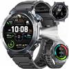 Jugeman 2026 Smartwatch Uomo GPS, 1,43, Orologio Smartwatch con Chiamate Bluetooth 5.3, 160+ Modalità Sportive/5 ATM/Torcia LED/Bussola/Cardiofrequenzimetro/SpO2, Compatibile con iOS/Android