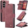 Ottcooed Cover per Samsung Galaxy Z Fold 7 Custodia, Cover Pellicola a Libro Portafoglio in Pelle Porta Carte Protettiva Slot per Scheda Flip Case Wallet Case con Samsung Galaxy Z Fold 7, Rosso vino