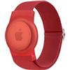 Vancle Bambini Bracciale Elastico per Airtag, Cinturino Protettiva GPS Anti-Perso, Cinturini Nylon per Apple Airtags, Custodia Anti-smarrimento per Vecchi e Giovani