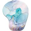 Hsurbtra Tappetino per mouse ergonomico con supporto per il polso, tappetini per mouse in gel con base antiscivolo in PU, tappetino per computer in memory foam per alleviare il dolore, accessori