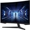 Samsung Odyssey G5 Curved Gaming Monitor C27G54TQBU, 27 pollici, pannello VA, risoluzione WQHD, AMD FreeSync Premium, tempo di risposta 1 ms (MPRT), frequenza di aggiornamento 144 Hz, nero