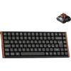 Keychron K3 Ultra 8K Tastiera Meccanica Wireless 75% Low-Profile ITA QWERTY | 2,4 GHz/Bluetooth 5.2/USB-C, ZMK/Launcher, Telaio in Alluminio e Legno, Interruttore Marrone Hot-Swap, RGB, per Mac e Windows