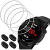 Vancle Vetro Temperato per Garmin Forerunner 255 / Music, 4Pezzi Pellicola Protettiva HD Schermo Antigraffio, Senza Bolle Chiaro Installazione Facile Sensibile