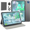 Hasskya Tablet Da 10.1 Pollici Con Custodia, Tablet Android 15, Octa‑Core | 18GB RAM + 128GB ROM,1TB, Compatibile Widevine L1, WiFi 6, FHD1280*800, 6000 mAh, 5MP + 8MP