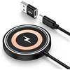 Vedfoad Stazione di ricarica magnetica induttiva Samsung da 15 W per caricatore | Caricabatterie wireless induttivo per Google Pixel 10 Pro XL 9a 8 7, iPhone 17/16/15/14/13/12, Samsung S26 S25